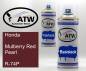 Preview: Honda, Mulberry Red Pearl, R-74P: 400ml Sprühdose + 400ml Klarlack - Set, von ATW Autoteile West.